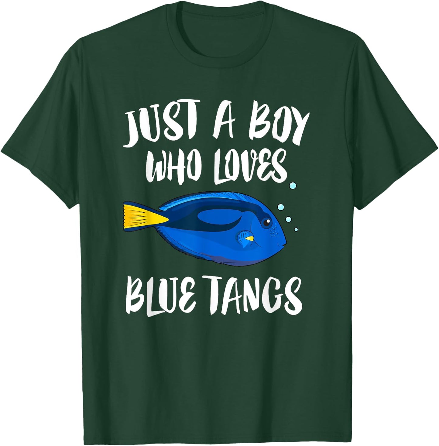 Just A Boy Who Loves Blue Tangs Fish T-Shirt - T-Shirt | Forest