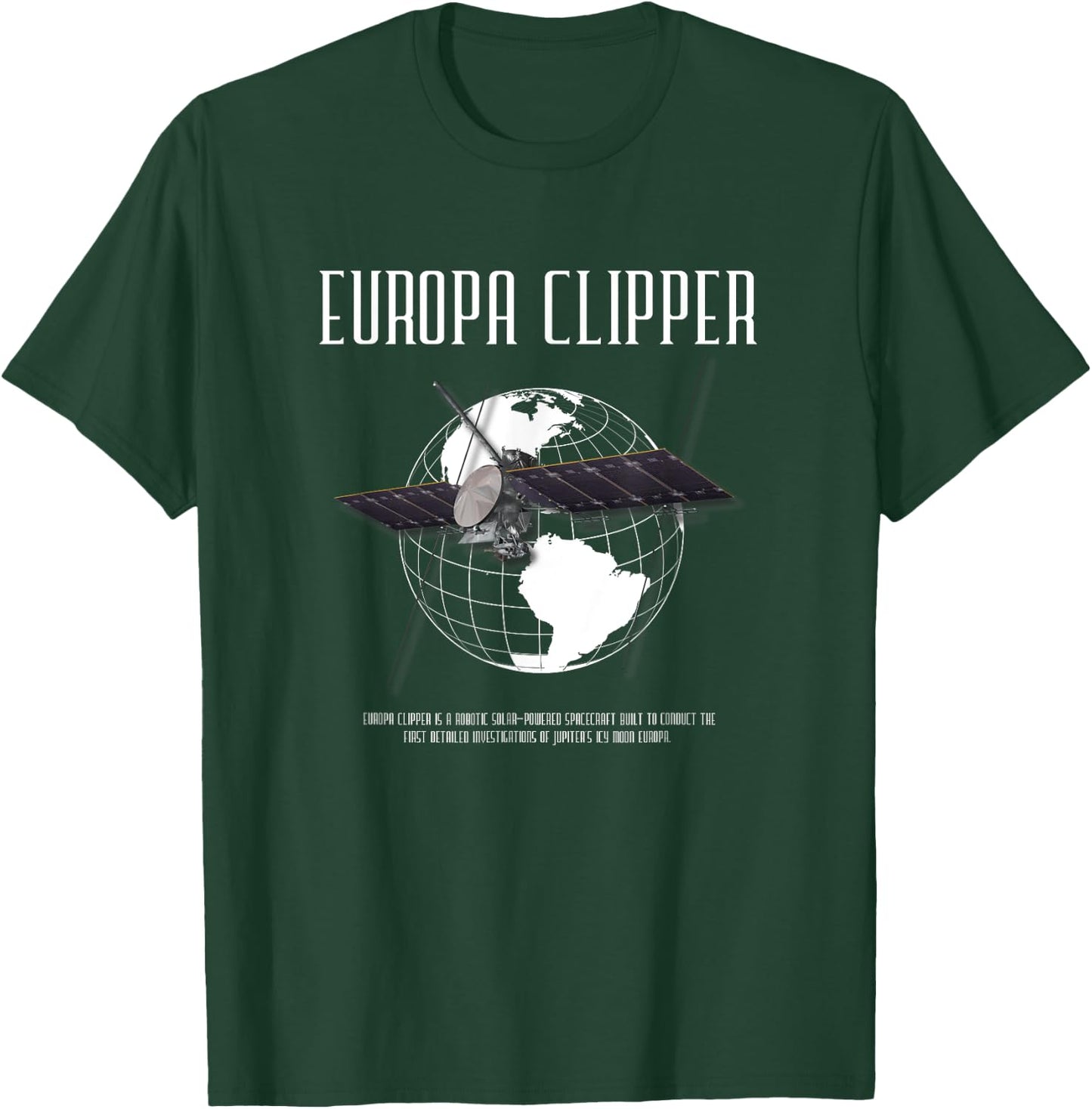 Europa Clipper Space Program Retro T-Shirt - T-Shirt | Forest