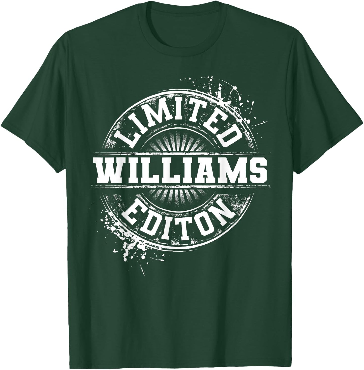 WILLIAMS Funny Surname Family Tree Birthday Reunion Gift T-Shirt - T-Shirt | Forest