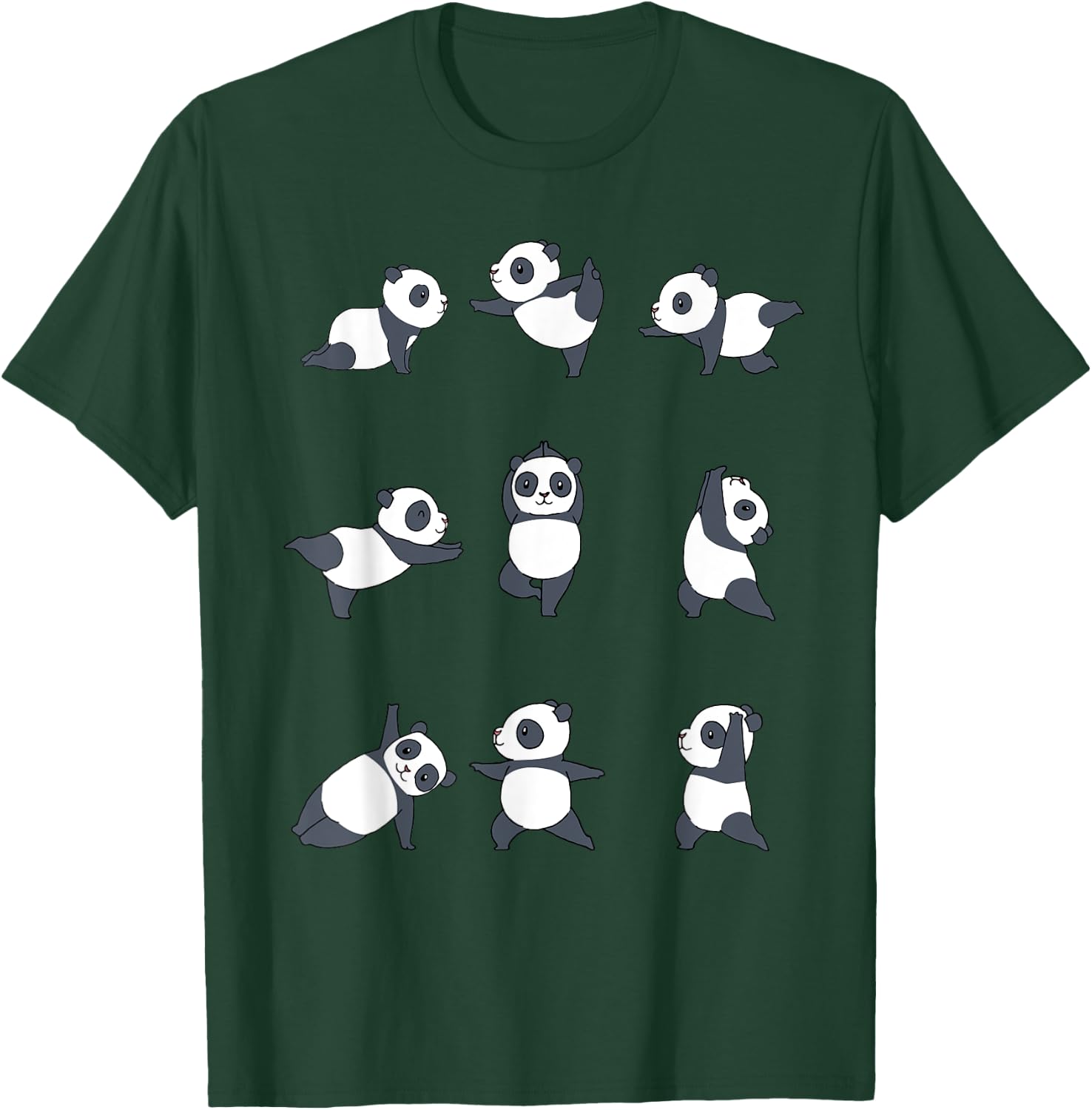 Panda Yoga T-Shirt - T-Shirt | Forest