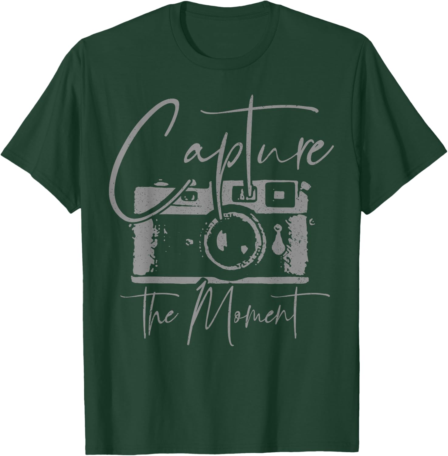 Photographer Gift Vintage Camera Photography T-Shirt - T-Shirt | Forest