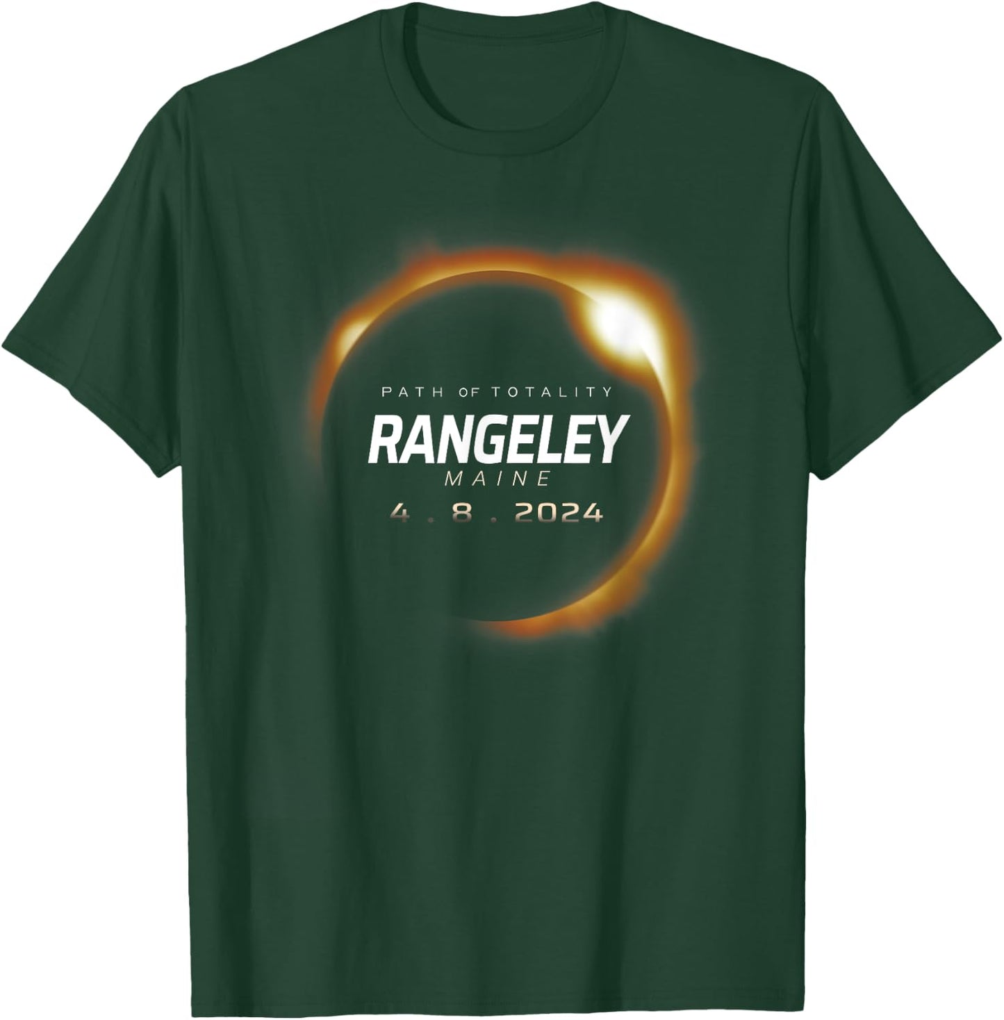 Total Solar Eclipse 2024 Rangeley Maine April 8 2024 T-Shirt - T-Shirt | Forest