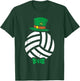 Leprechaun Volleyball St Patricks Day Sports Player Gift T-Shirt - T-Shirt | Forest