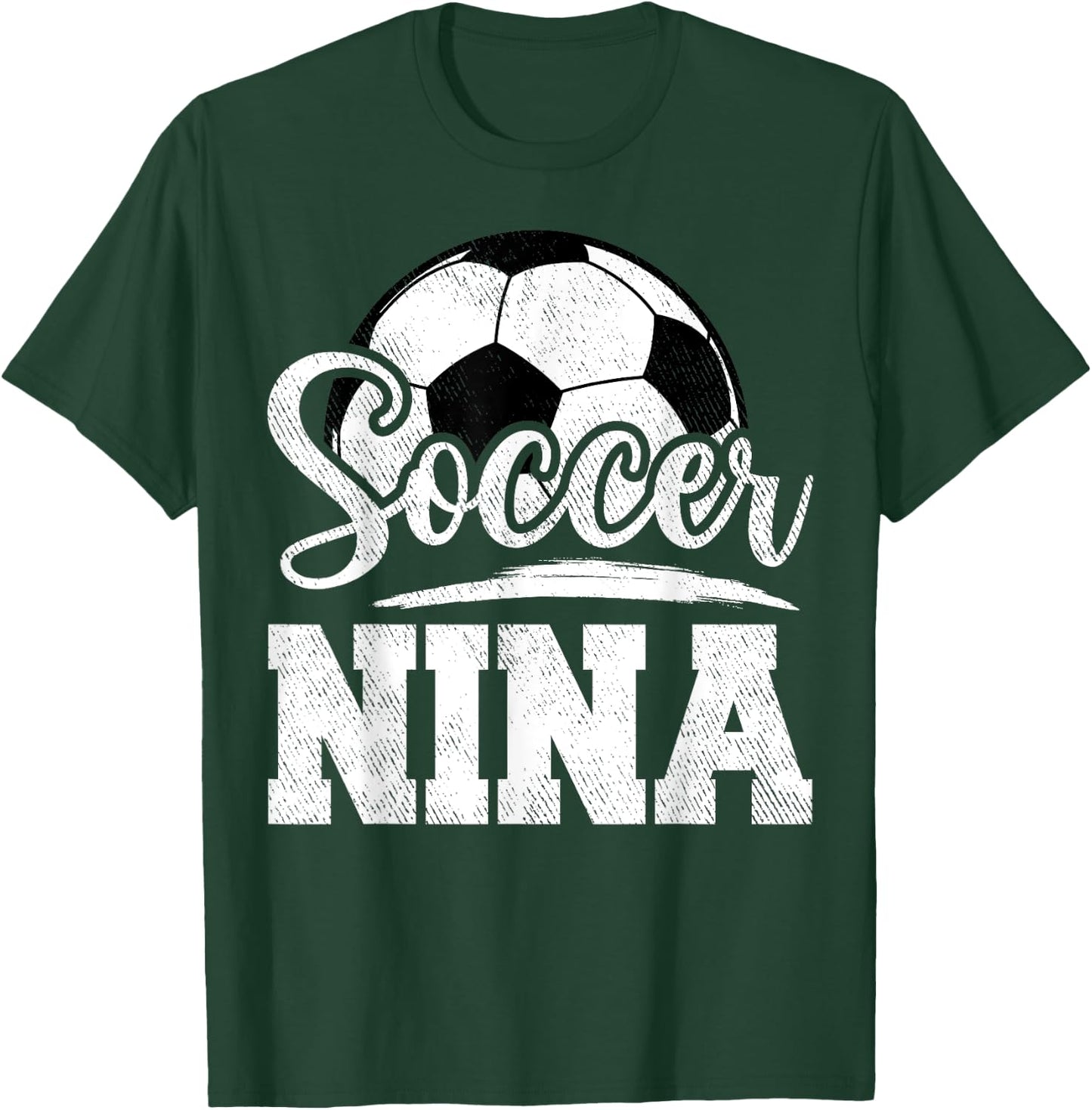 Soccer Nina Soccer Player Game Day Mother's Day T-Shirt - T-Shirt | Forest