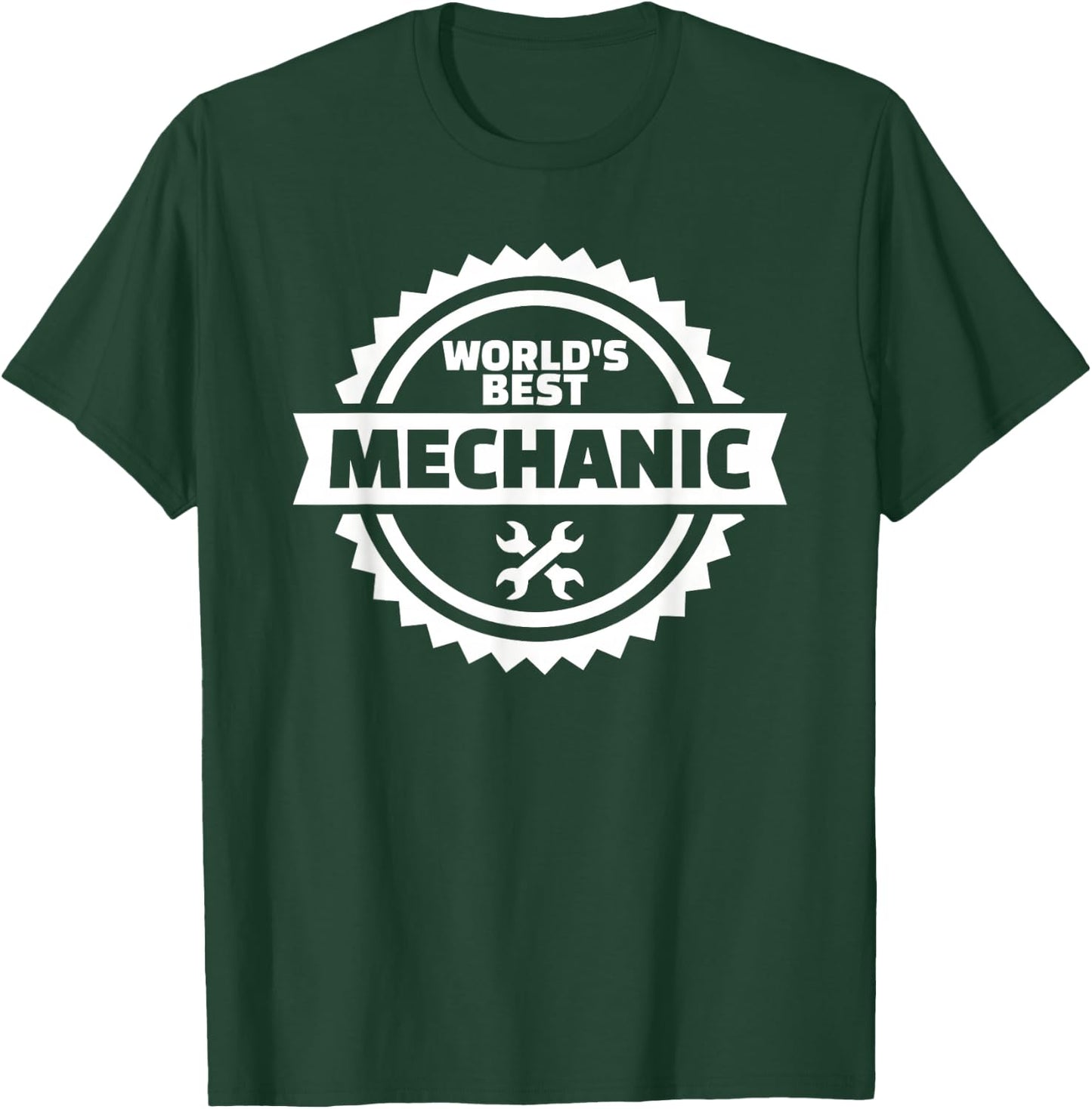 World's Best Mechanic T-Shirt - T-Shirt | Forest