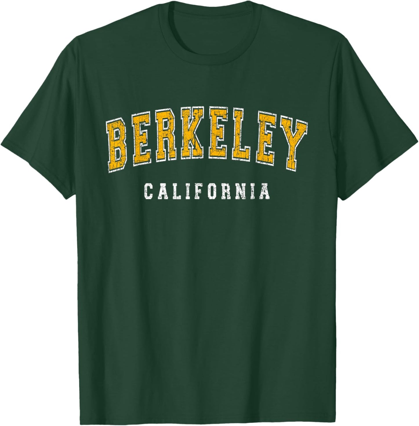 Vintage Berkeley California CA Distressed Design - Classic T-Shirt - T-Shirt | Forest