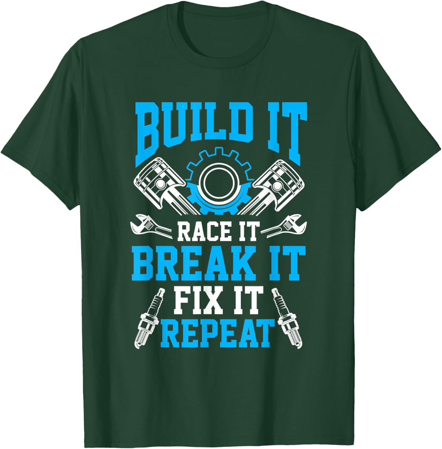 Car Tuning Mechanic Race Break mechanical engineers T-Shirt - T-Shirt | Forest