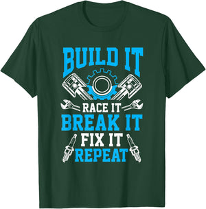 Car Tuning Mechanic Race Break mechanical engineers T-Shirt - T-Shirt | Forest