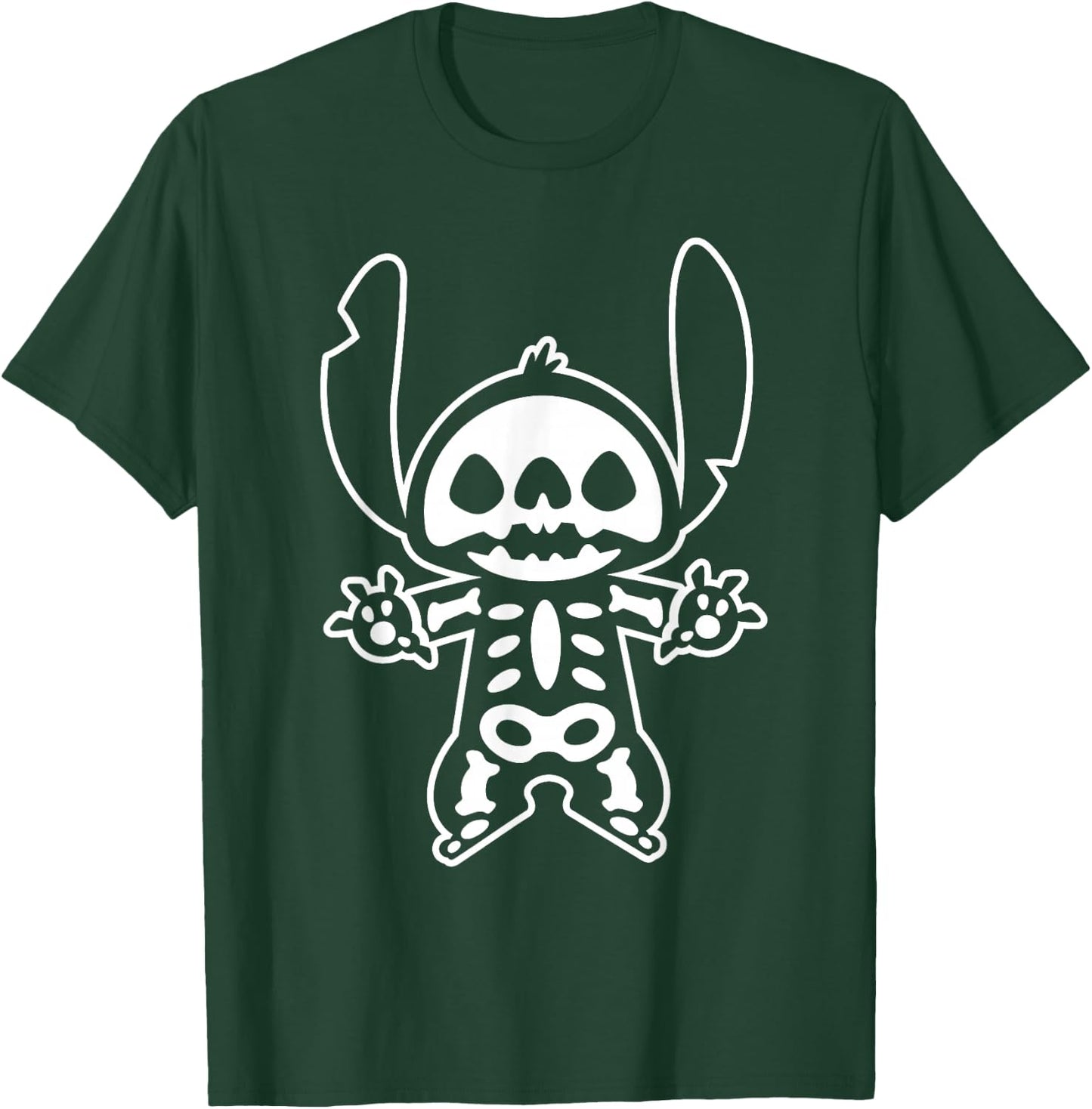 Disney Stitch Halloween Skeleton T-Shirt - T-Shirt | Forest