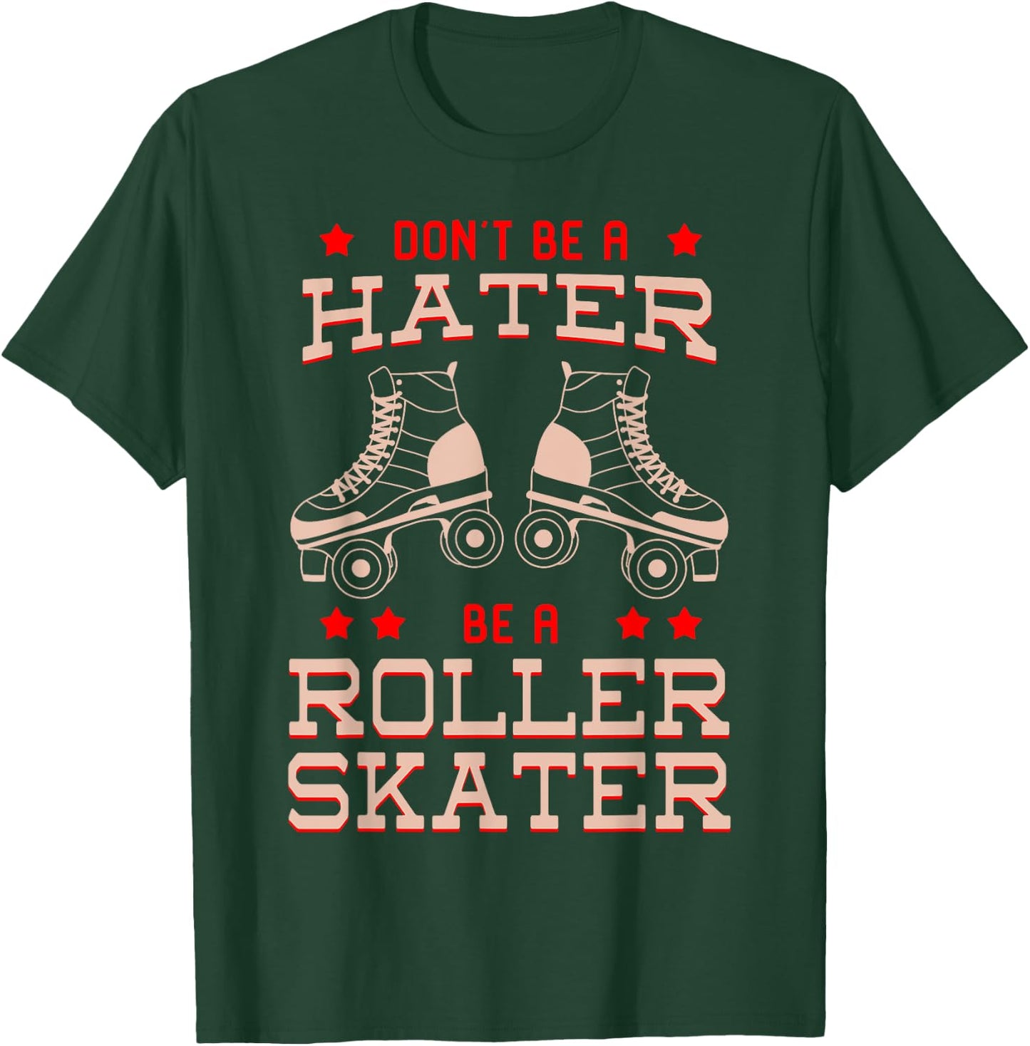 Roller Skater Derby Classic Vintage 70s 80s Disco Party Gift T-Shirt - T-Shirt | Forest