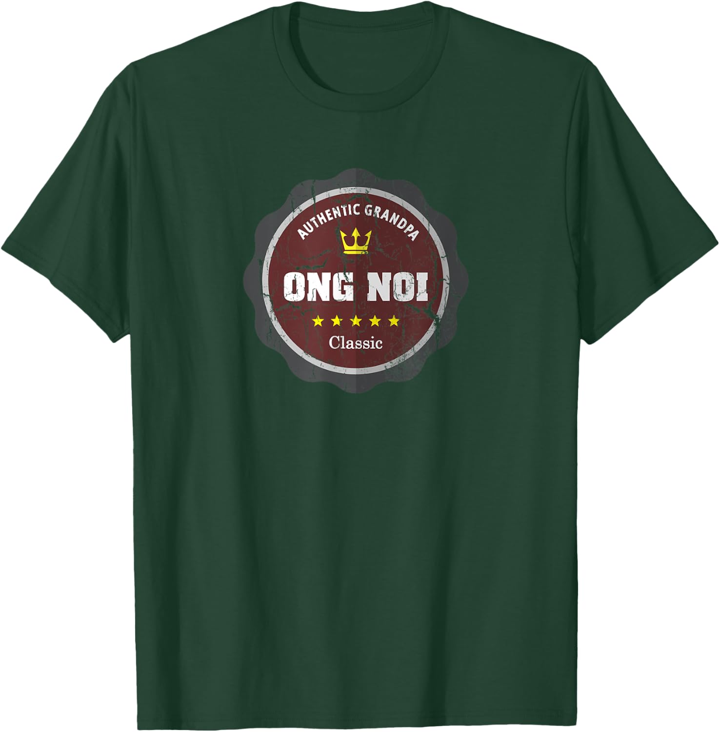 Vintage design Ong Noi Gift Vietnamese Grandpa T-Shirt - T-Shirt | Forest