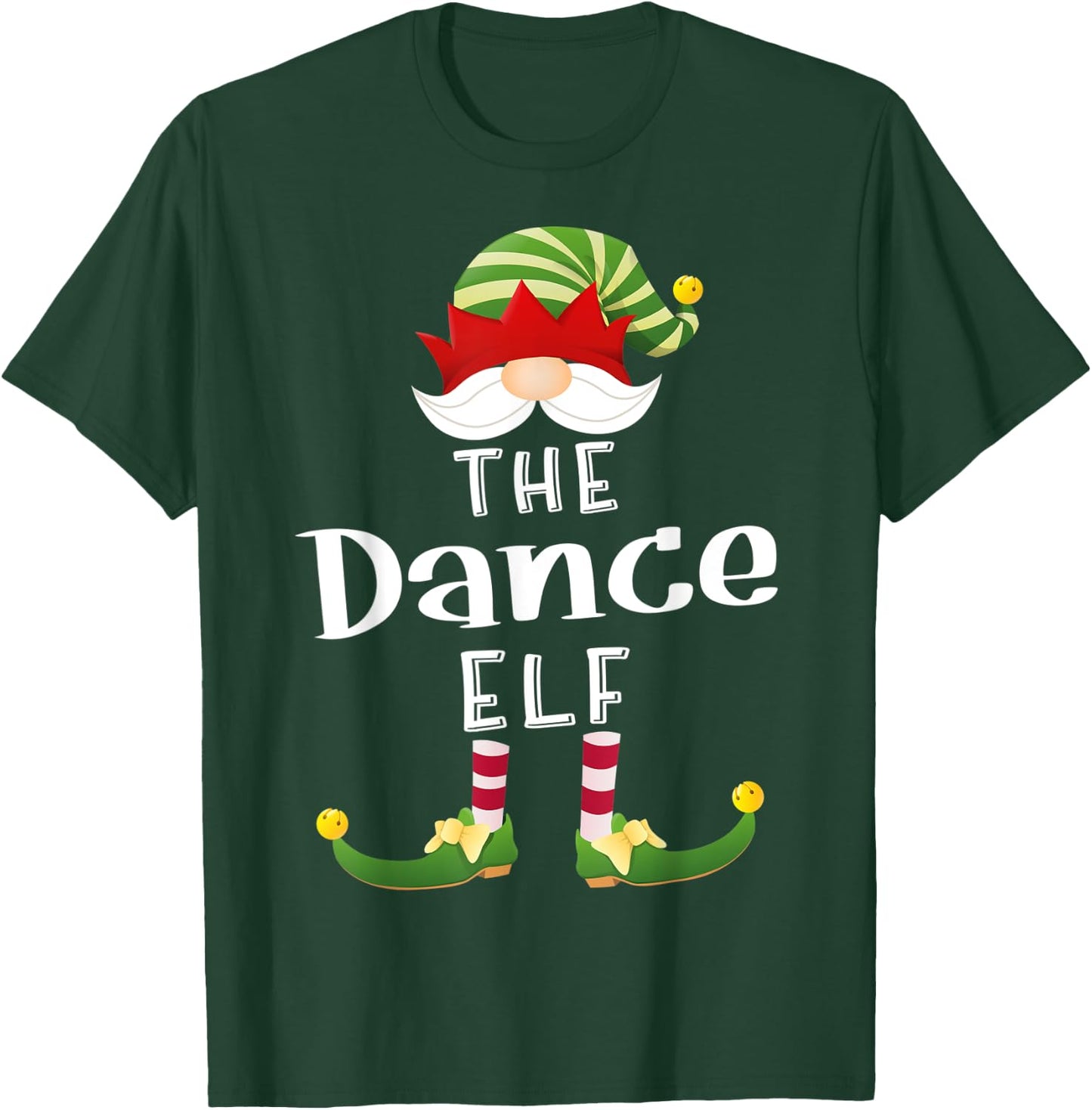 Dance Elf Group Christmas Funny Pajama Party T-Shirt - T-Shirt | Forest