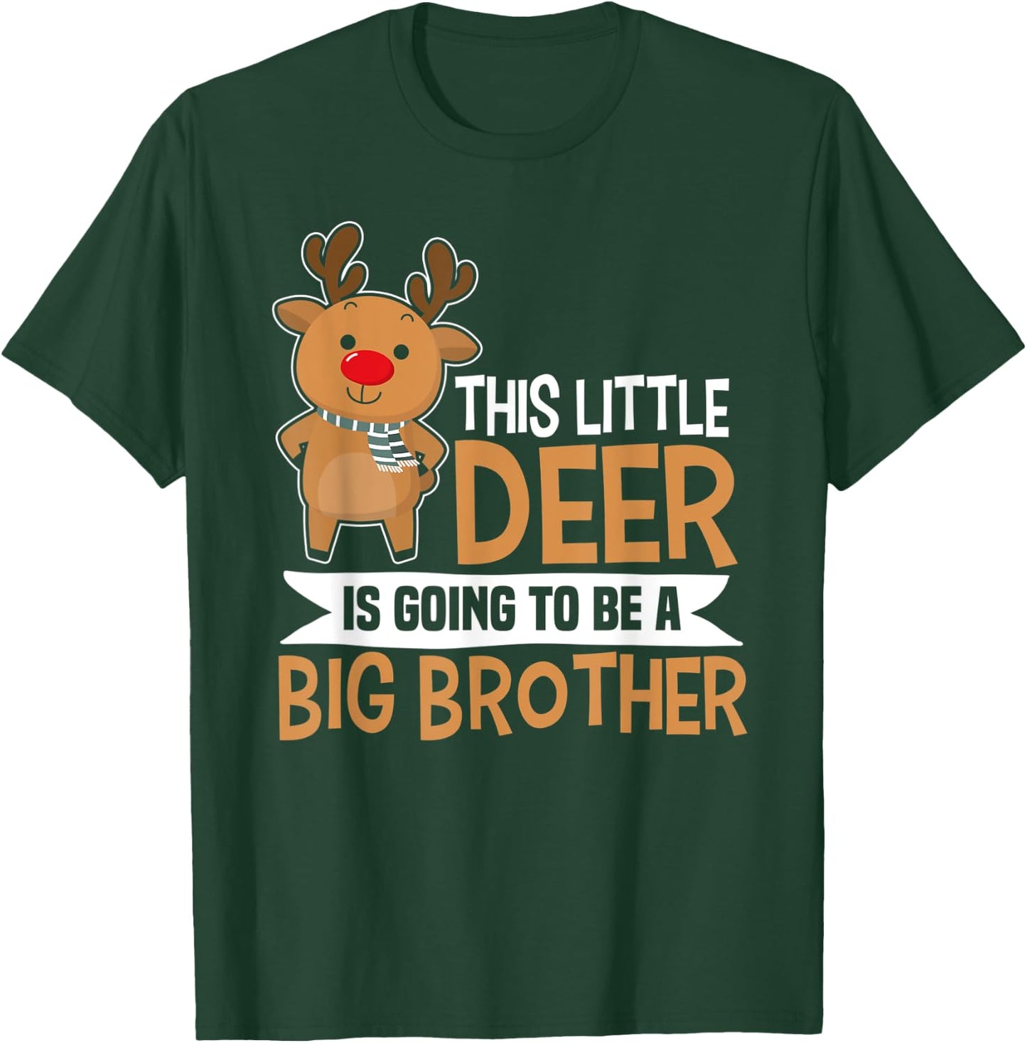 Litter Deer To Be A Big Brother Matching Family Outfit T-Shirt - T-Shirt | Forest