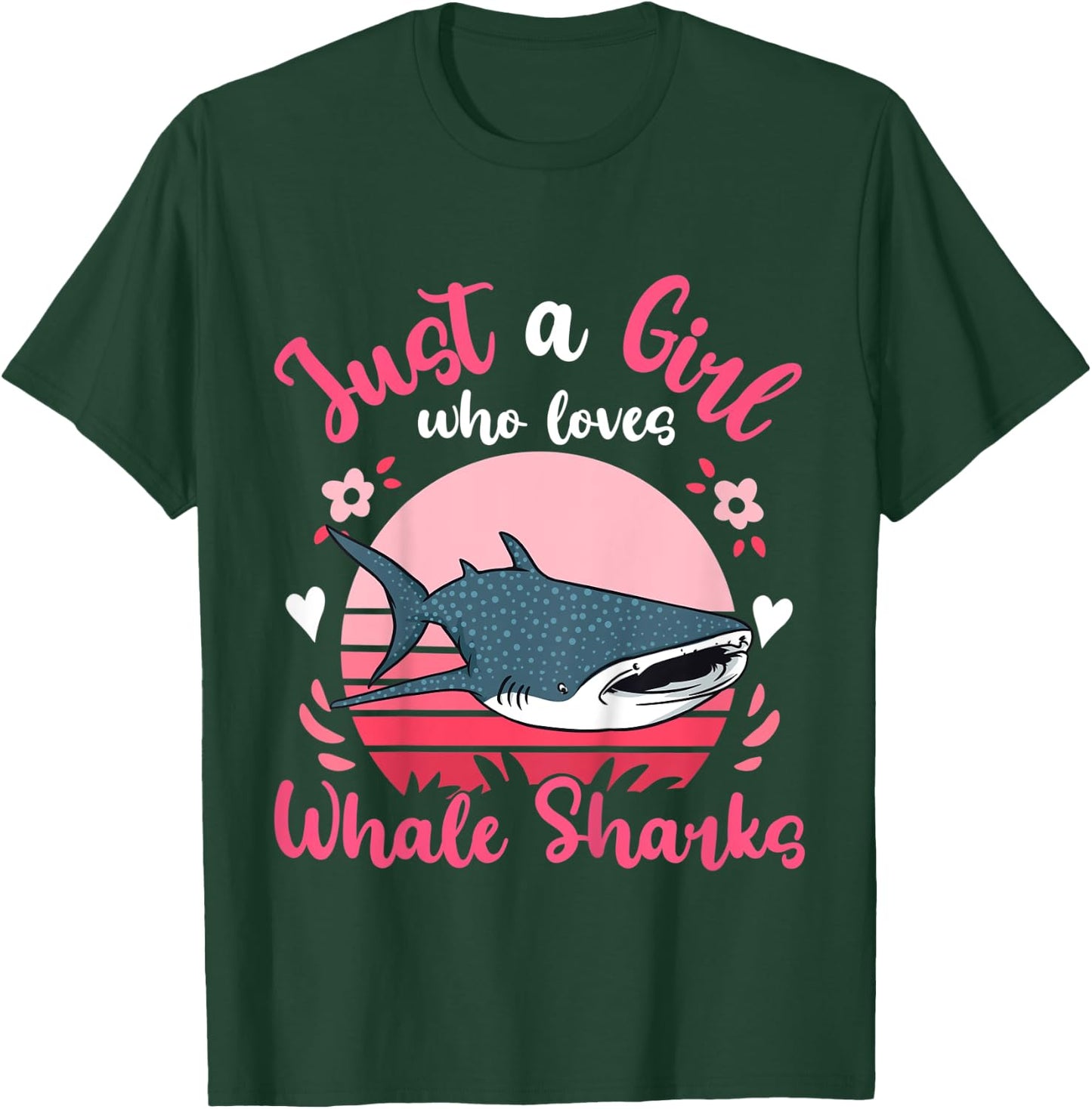 Kids Whale Shark Just a Girl Who Loves Whale Sharks T-Shirt - T-Shirt | Forest