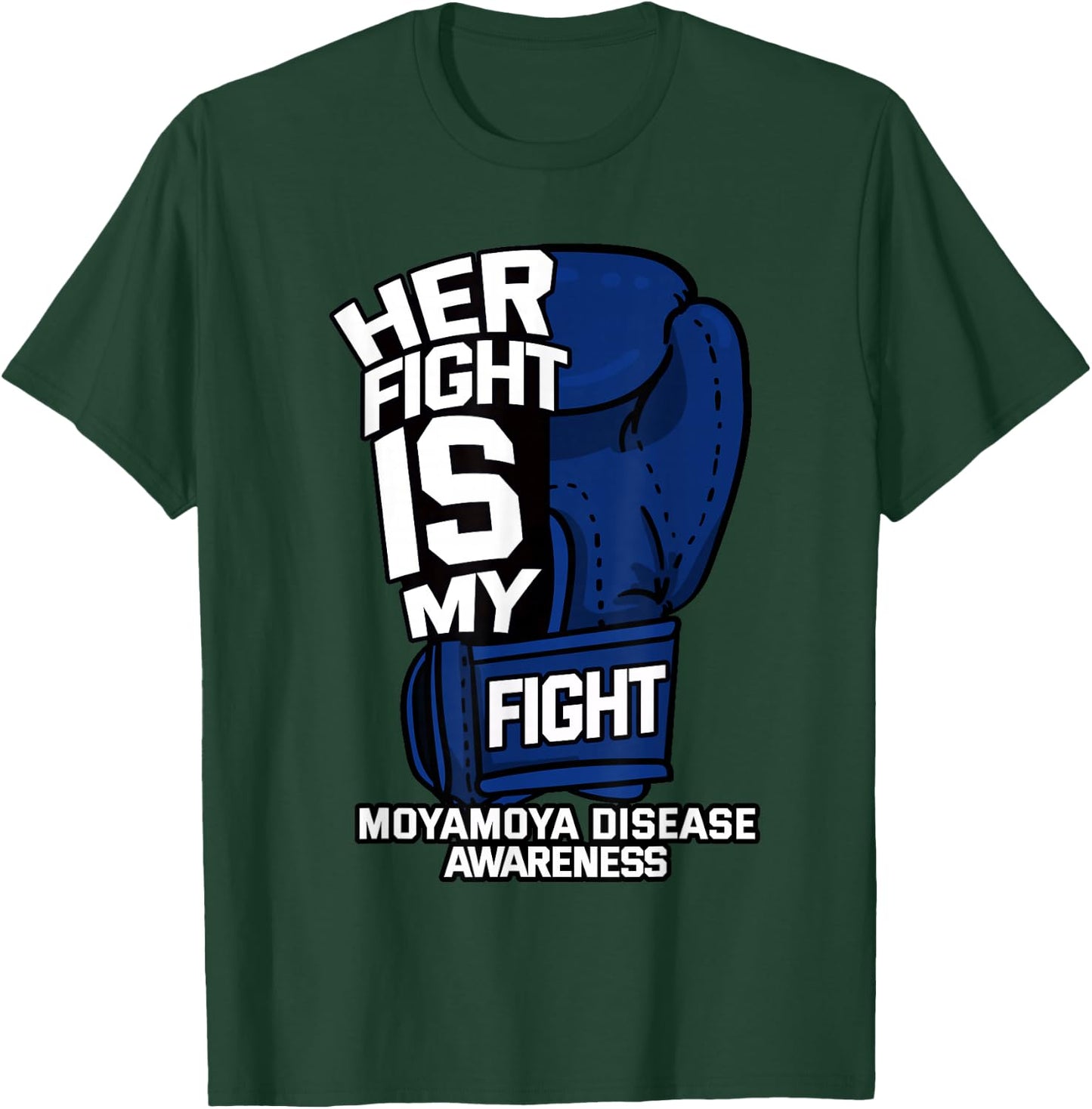Her Fight My Fight Moyamoya Disease Patient Cerebrovascular T-Shirt - T-Shirt | Forest