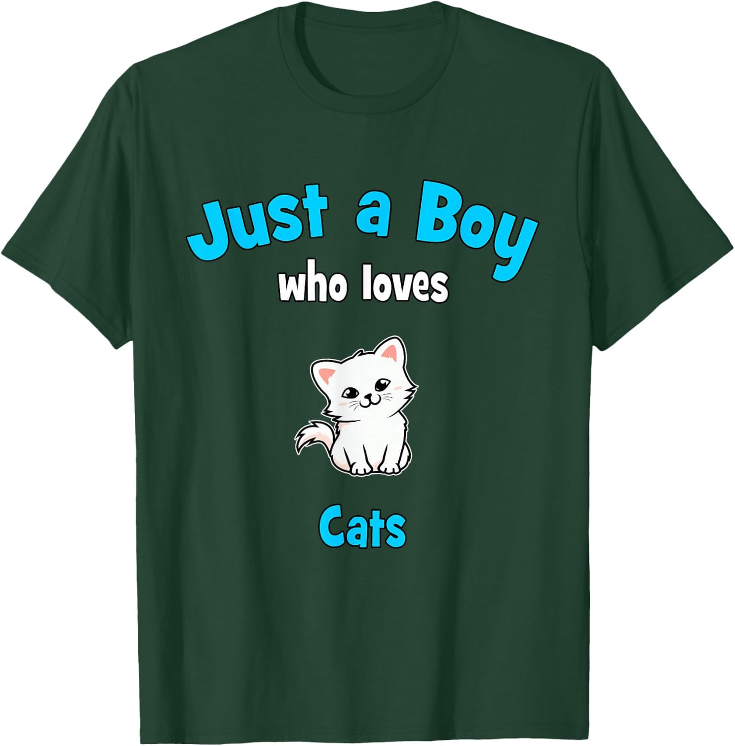 Cat Shirt for Boys | Kids Cat T-Shirt - T-Shirt | Forest