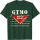 GTMO Land Mine Barbed Wire Sign - Guantanamo Bay Cuba T-Shirt - T-Shirt | Forest