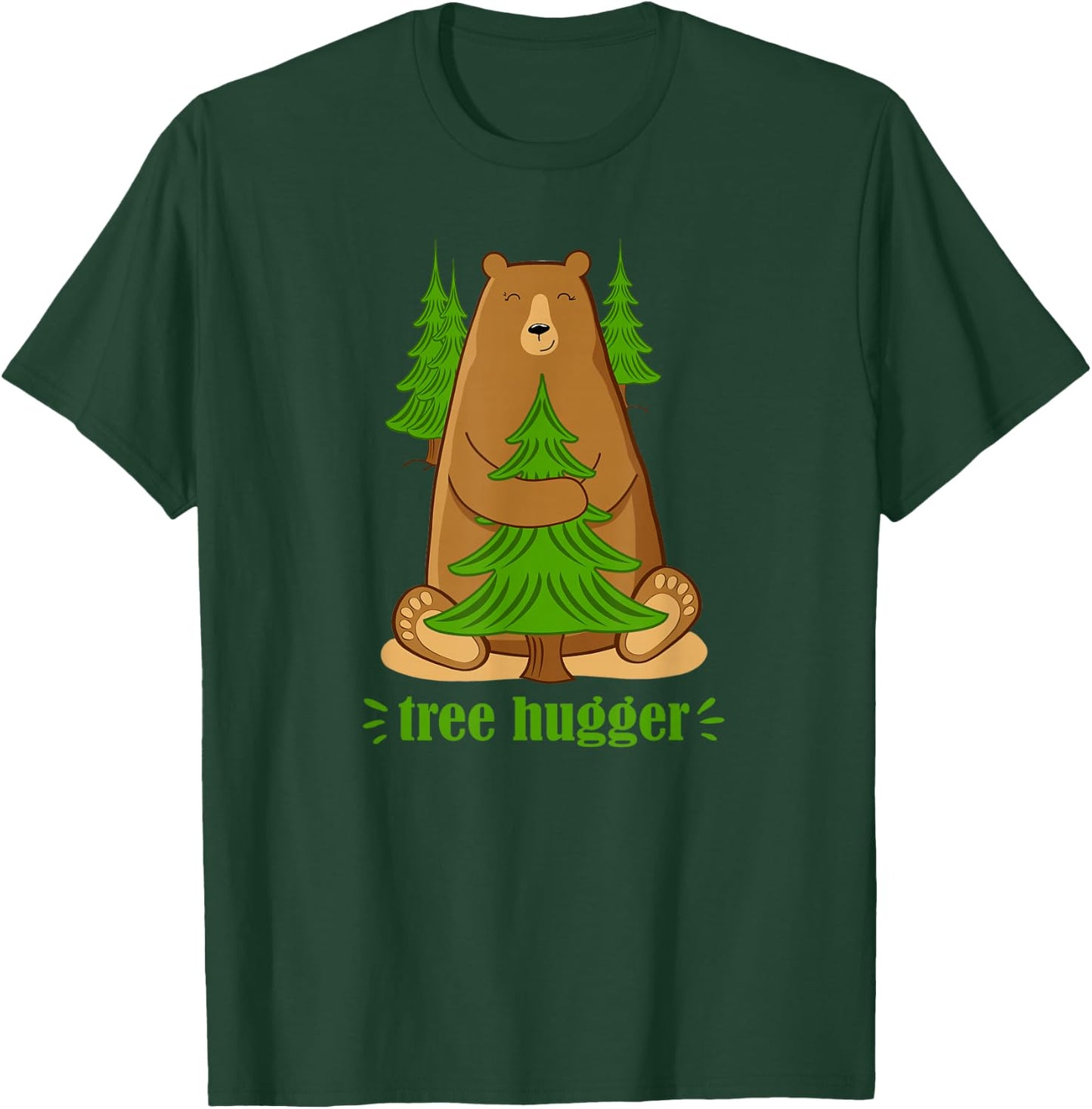 Cute Tree Hugger Bear T-Shirt - T-Shirt | Forest