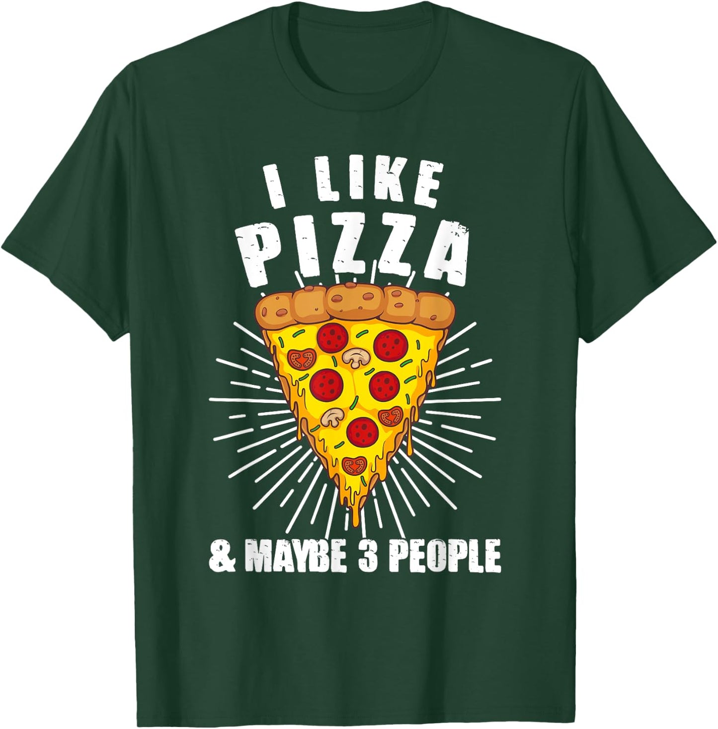 Funny Pizza Lover Art Italian Pizza Food Restaurant Pizza T-Shirt - T-Shirt | Forest