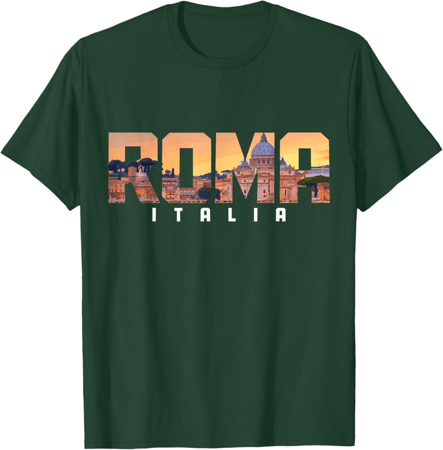 Rome Italy Roma Italia Italian Souvenir T-Shirt - T-Shirt | Forest