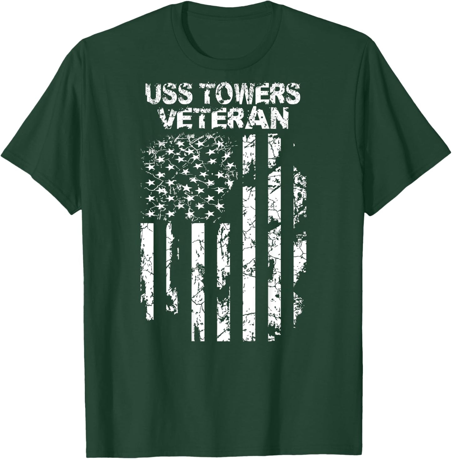 USS Towers Veteran T-Shirt - T-Shirt | Forest
