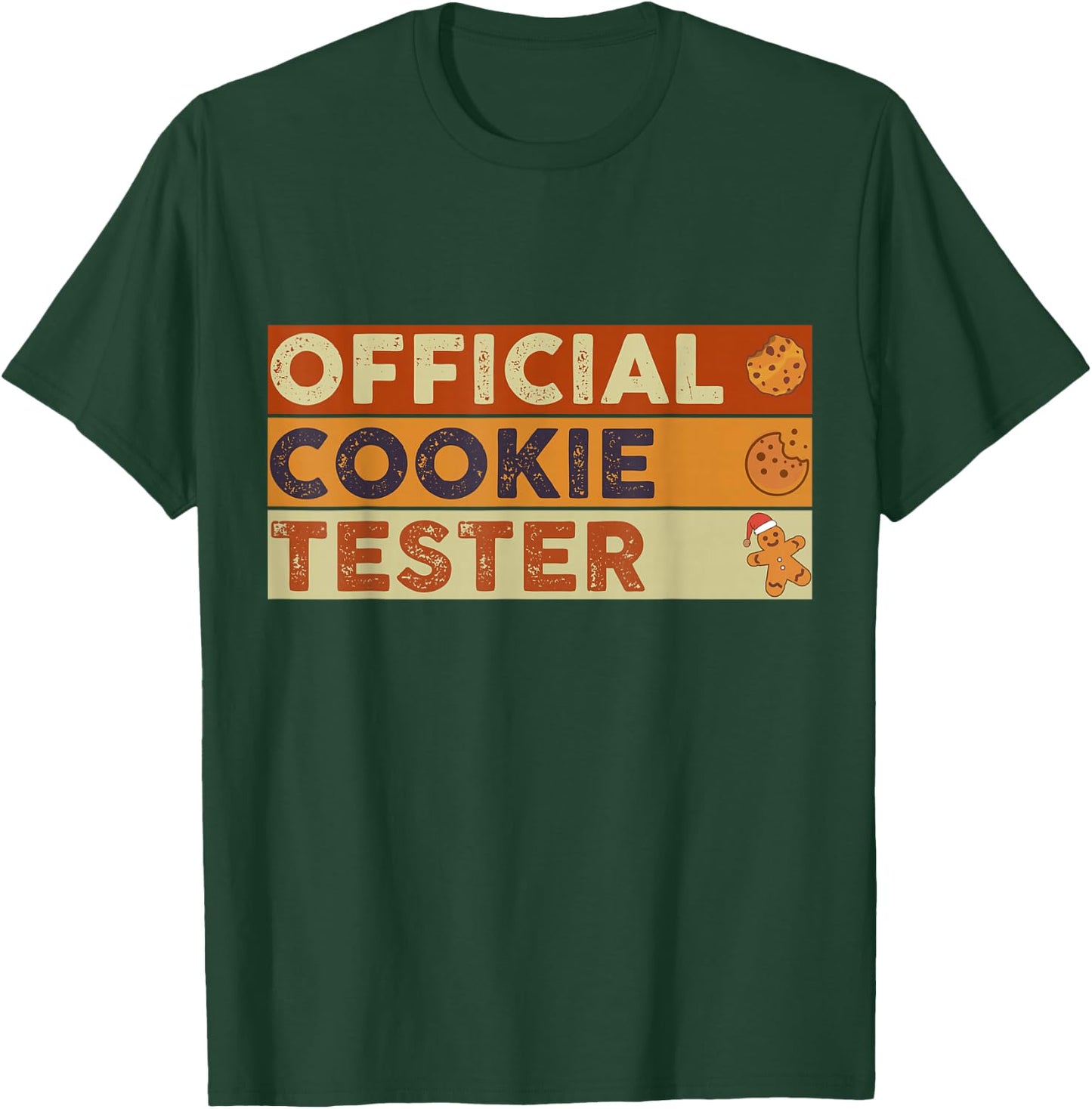 Official Cookie Tester Funny Christmas Cookie Baking T-Shirt - T-Shirt | Forest