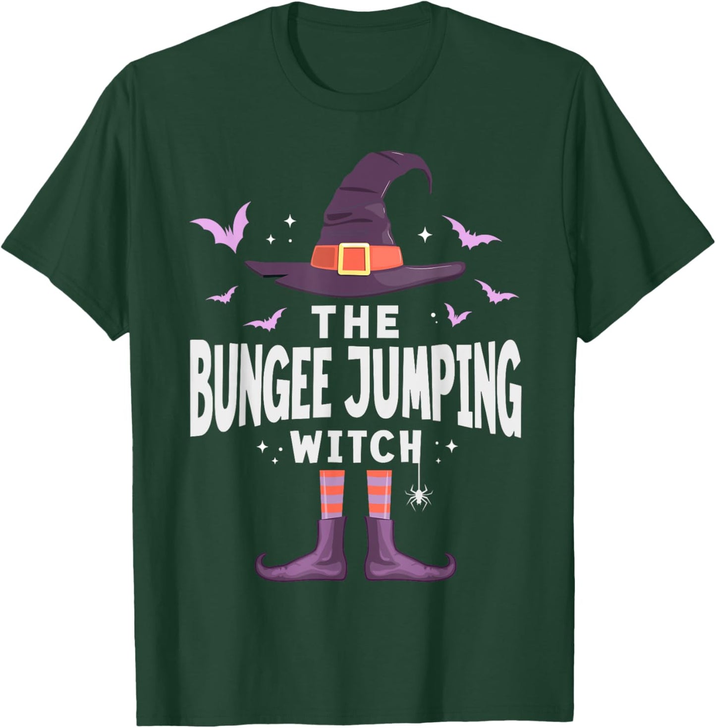 Bungee Jumping Halloween Witch Matching Costume T-Shirt - T-Shirt | Forest