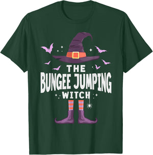 Bungee Jumping Halloween Witch Matching Costume T-Shirt - T-Shirt | Forest