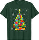 Autism Christmas Tree for Proud Autistic Adults - Black, Small T-Shirt - T-Shirt | Forest