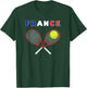 France Flag Tennis Ball Racket - Sports Fans T-Shirt - T-Shirt | Forest