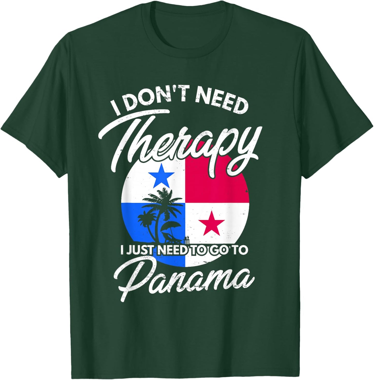 Panamanian Flag I Panama Flag I Vacation Panama T-Shirt - T-Shirt | Forest