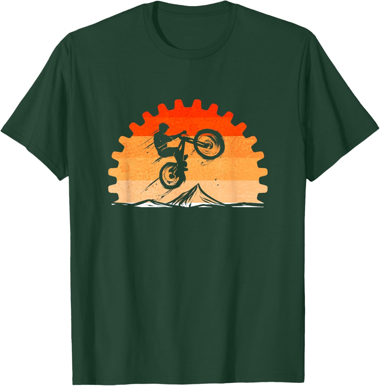 Cycling Lover Cycle Vintage for Mountain Bike Tour Bicycle T-Shirt - T-Shirt | Forest