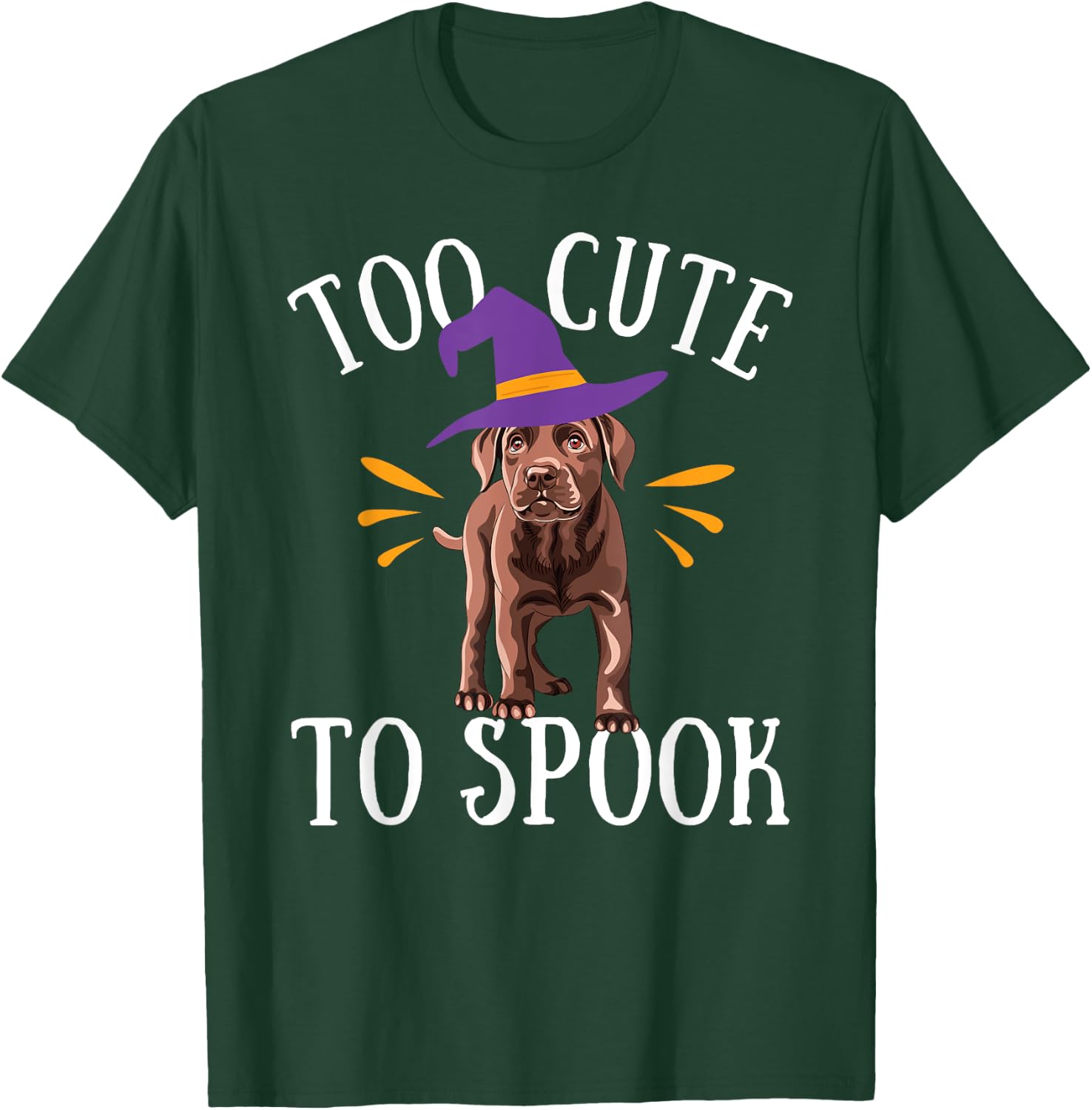 Chocolate Lab Cute Funny Halloween Dog Costume Labrador Men Women Kids T-Shirt - T-Shirt | Forest