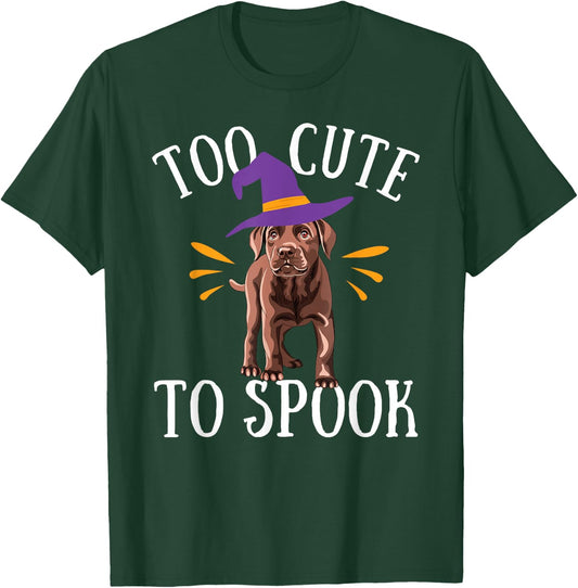 Chocolate Lab Cute Funny Halloween Dog Costume Labrador Men Women Kids T-Shirt - T-Shirt | Forest