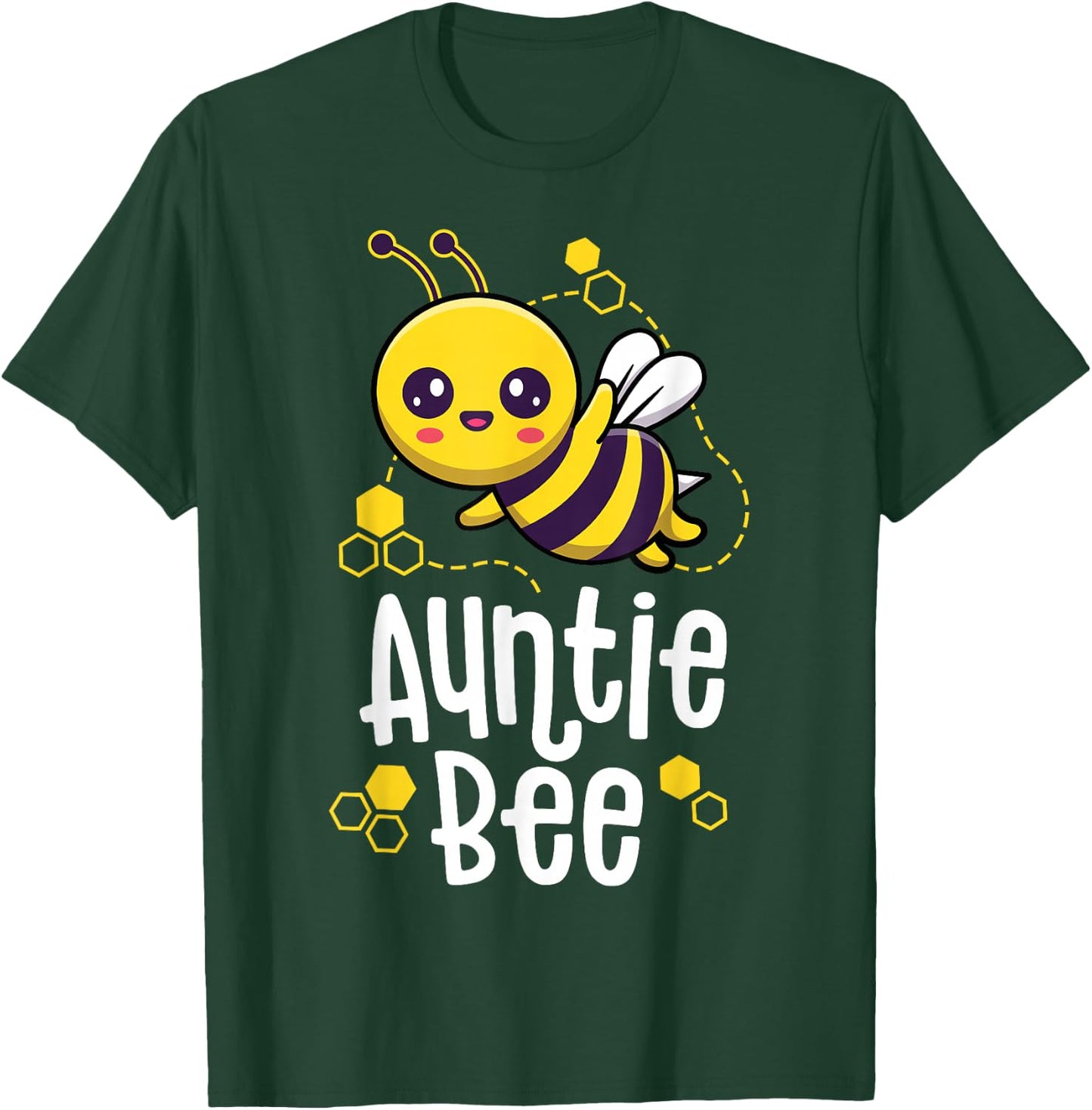 Family Bee Shirts Auntie Aunt Birthday First Bee Day Outfit T-Shirt - T-Shirt | Forest