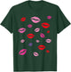 Kisses Painted Lips. T-Shirt - T-Shirt | Forest