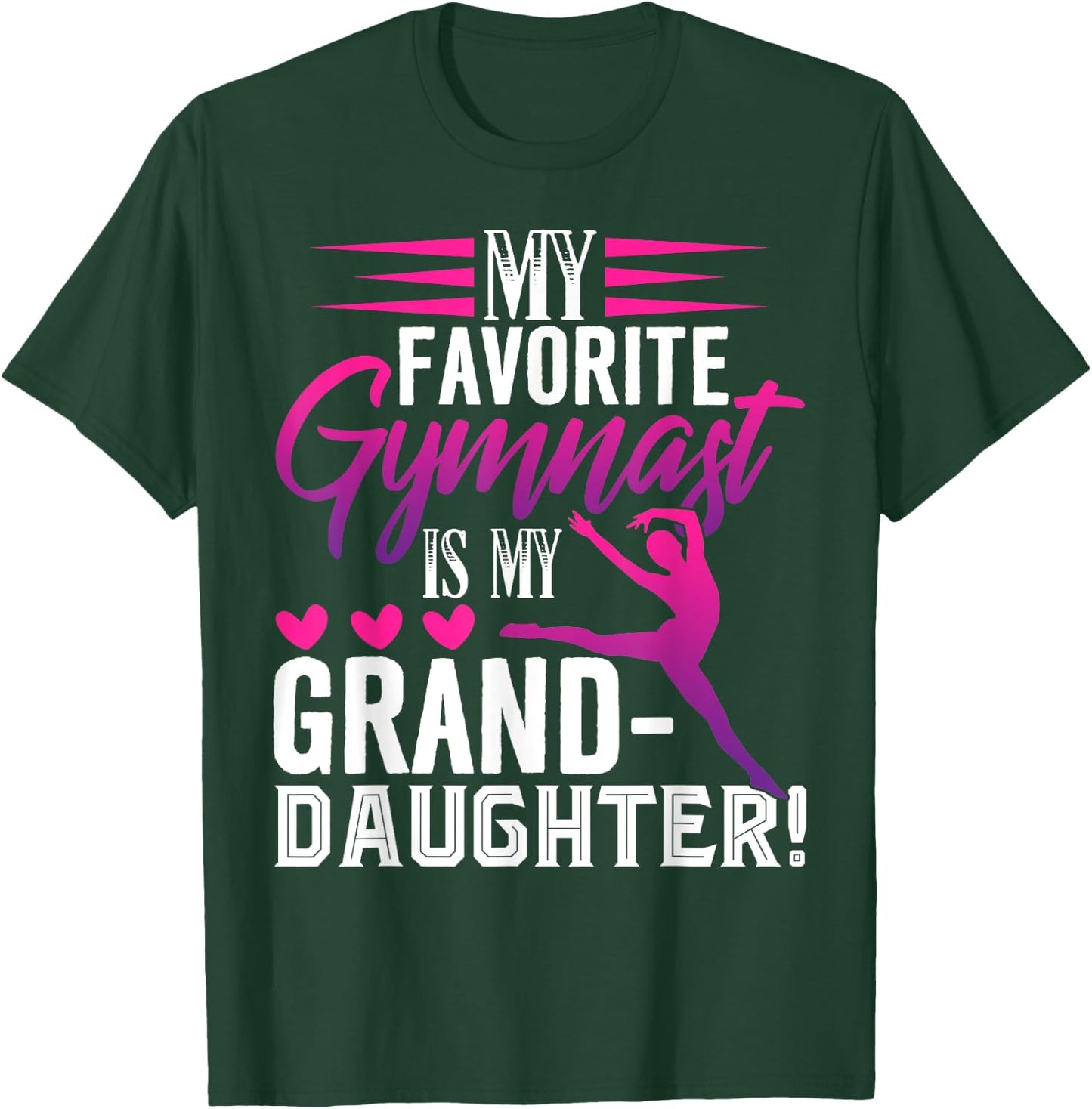Cute Gymnastics Grandma Shirt Gymnast Grandma Gift T-Shirt - T-Shirt | Forest