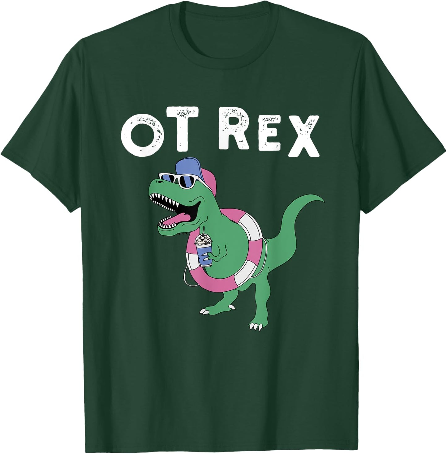 OT-Rex Occupational Therapy Therapist , Pediatric OT T-Shirt - T-Shirt | Forest
