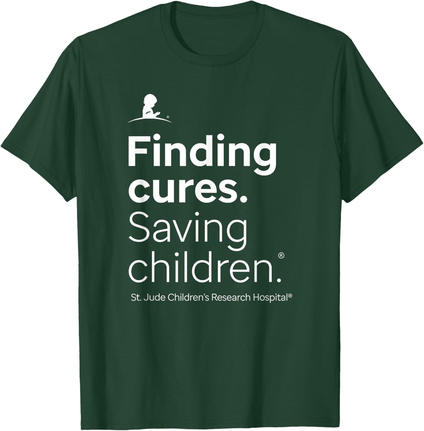 St. Jude Finding Cures. Saving Children. Red T-Shirt - T-Shirt | Forest