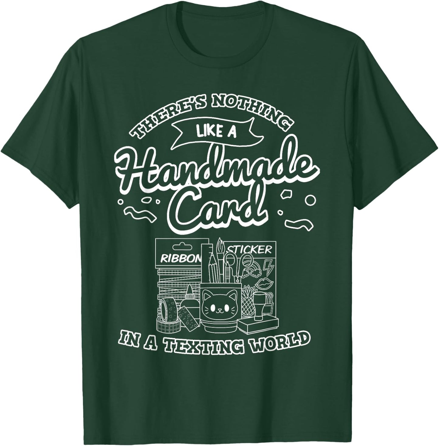Cardmaking Scrapbooking Gift Crafting Card Crafter T-Shirt - T-Shirt | Forest