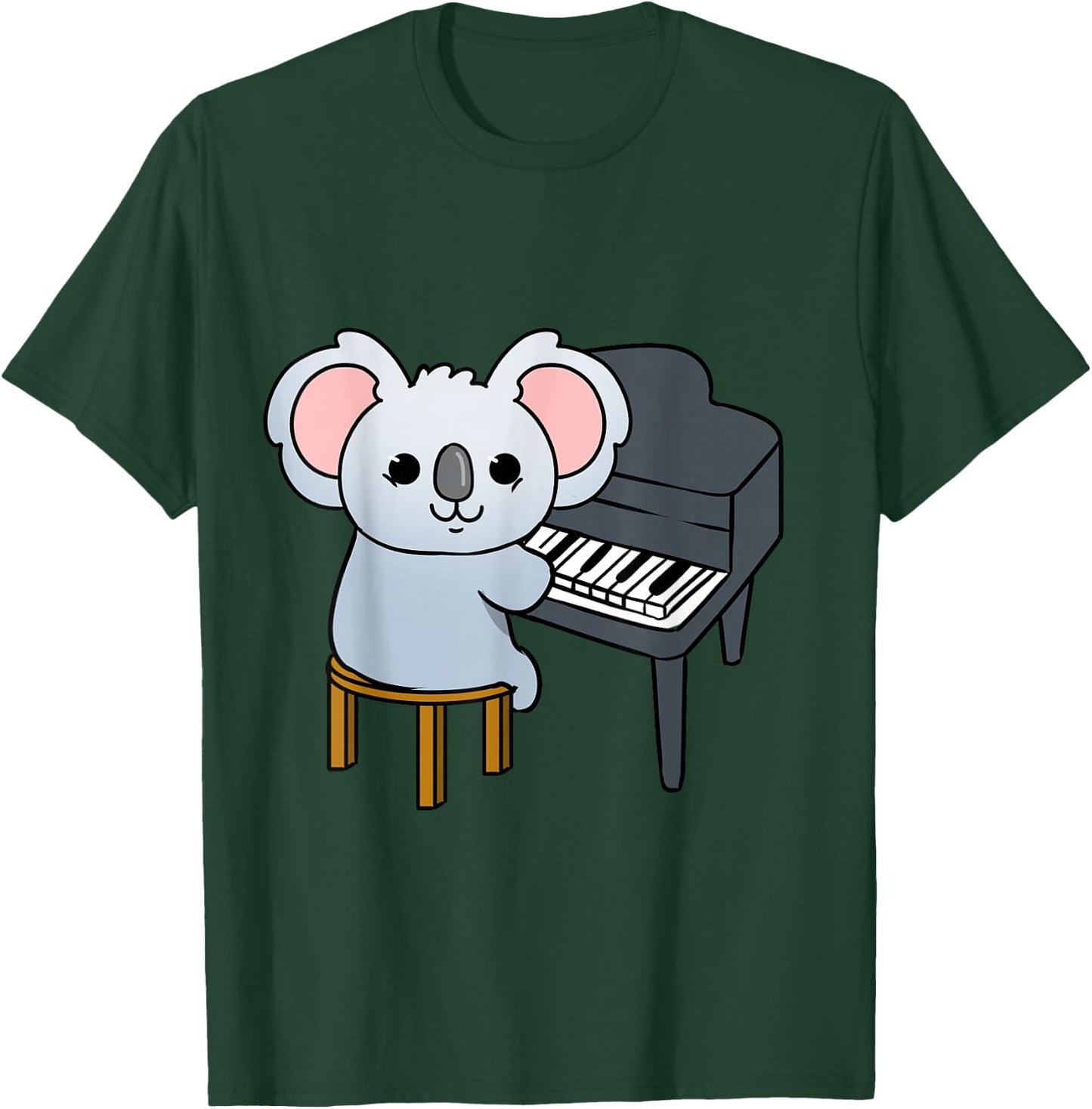 Koala Playing Piano T-Shirt - T-Shirt | Forest