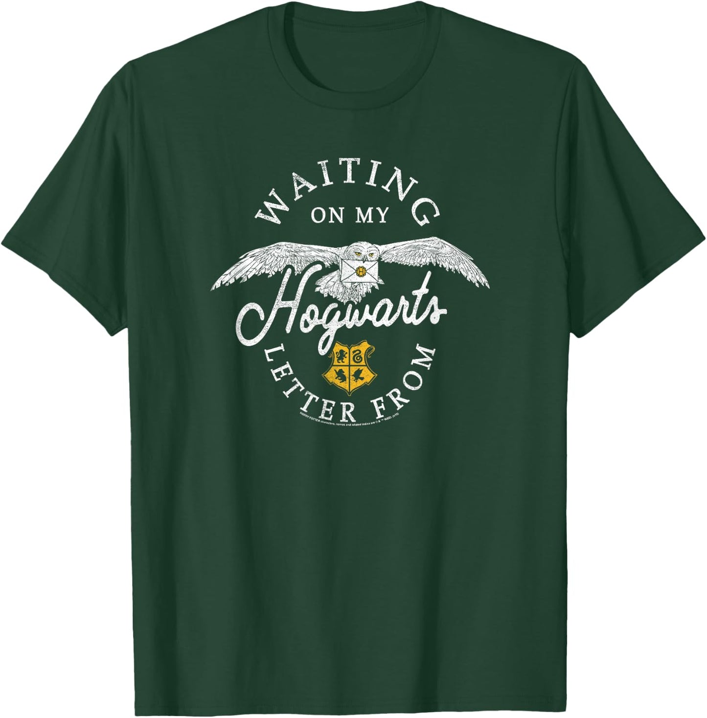 Harry Potter Hedwig Waiting On My Hogwarts Letter Distressed T-Shirt - T-Shirt | Forest