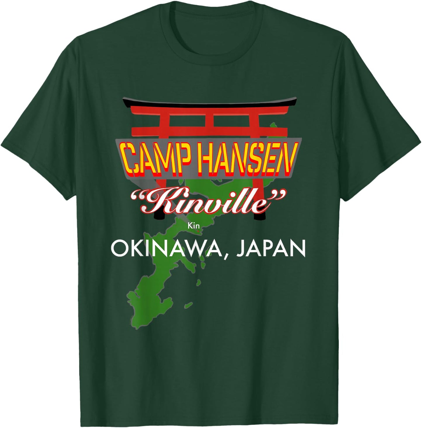 Camp Hansen, Kinville, Okinawa, Japan T-Shirt - T-Shirt | Forest