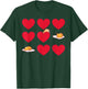 Gudetama Hearts & Eggs Valentine's T-Shirt - T-Shirt | Forest
