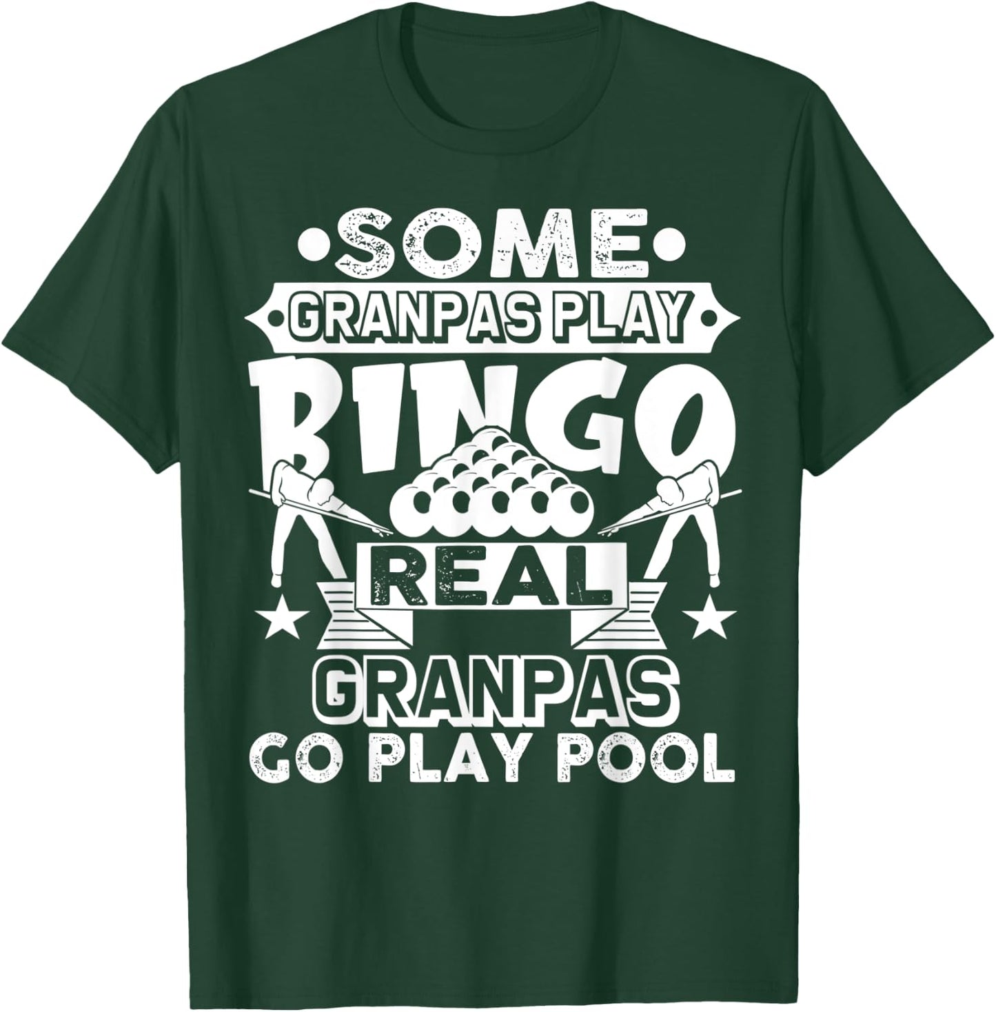 Grandpa Billiards Shirt Grandpa Billiards Gift Pool Player T-Shirt - T-Shirt | Forest