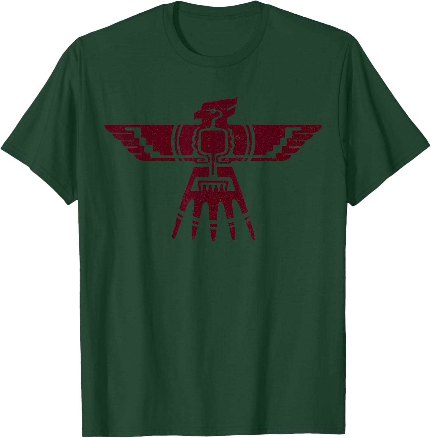Native American Thunderbird Funny Tribal Art Gift Men Women Small T-Shirt - T-Shirt | Forest