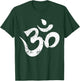 Distressed Om Meditation Spiritual Indian Yoga Symbol Om T-Shirt - T-Shirt | Forest