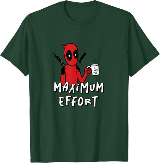 Marvel Studios Deadpool & Wolverine Maximum Effort Coffee T-Shirt - T-Shirt | Forest