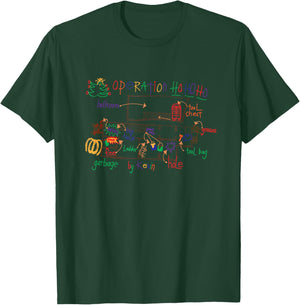 Home Alone 2 Christmas Kevin’s Drawing Operation Ho Ho Ho T-Shirt - T-Shirt | Forest