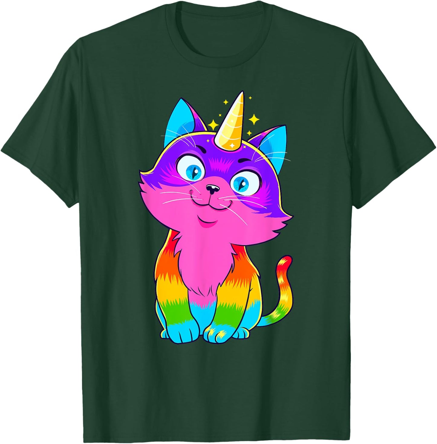 Caticorn Unicorn Cat Unikitty Kittycorn Cats Girls Women T-Shirt - T-Shirt | Forest